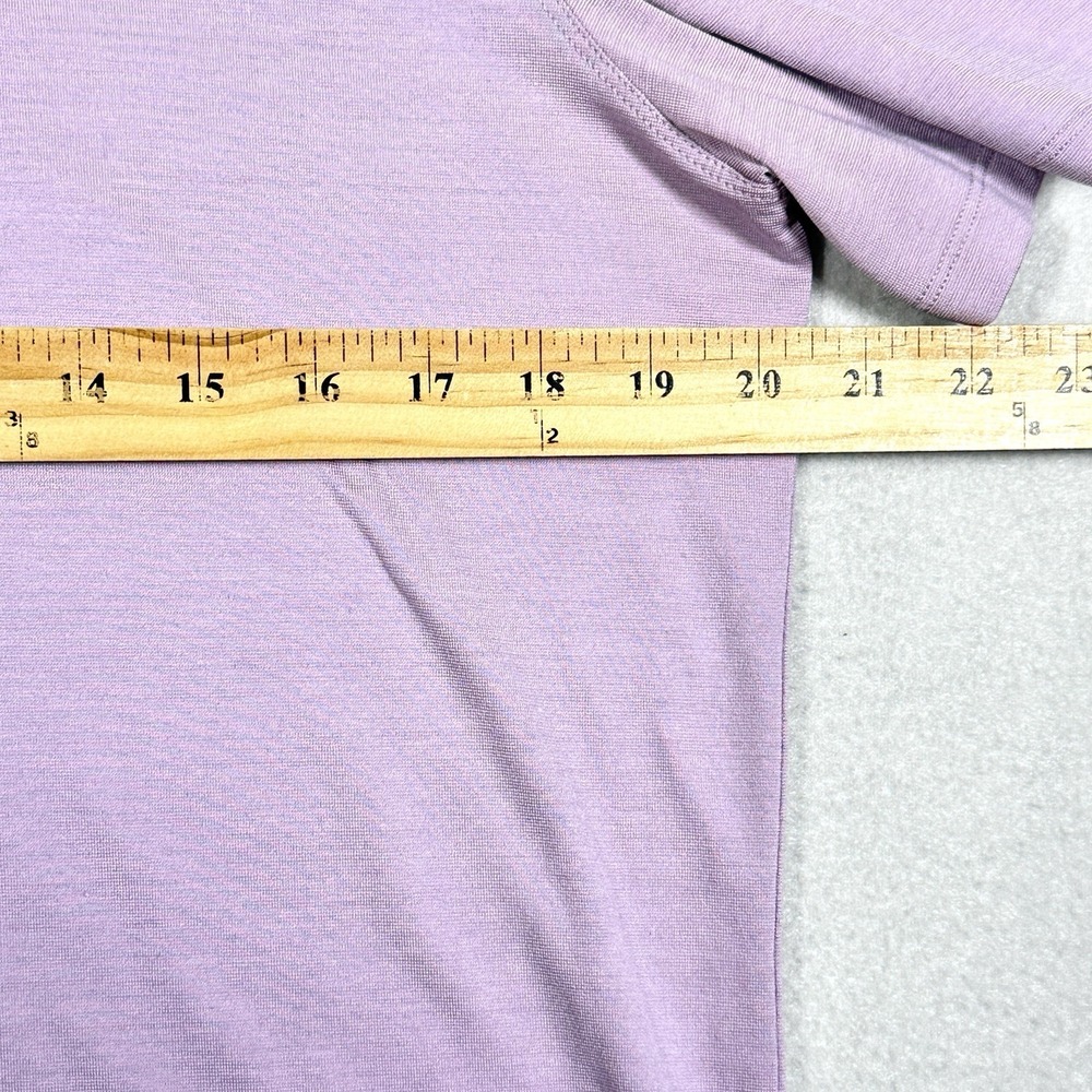 Lululemon Evolution Polo Shirt Men Medium Performance Modern Stretch Golf Purple - Picture 7 of 8
